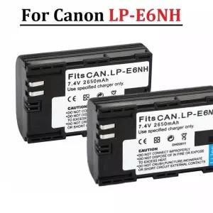카메라용 LP-E6NH LPE6NH 배터리  EOS R R5 R6 R7 5DS 6D 60D 70D 80D 90D XC10 XC15 2650mAh