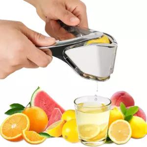 OERPHO 레몬 압착기 스테인리스 스틸 핸드 플랫 착즙기 매뉴얼 라임 프레스 휴대용 시트러스