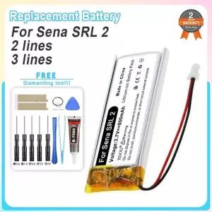 SRL  2 오토바이 블루투스 SHOEI II SP51 SP55 통신 시스템용 교체 배터리 900mAh