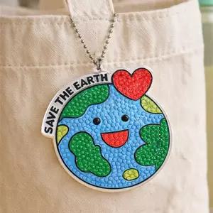 [보리보리/크리팝]보석십자수 열쇠고리 만들기 지구사랑