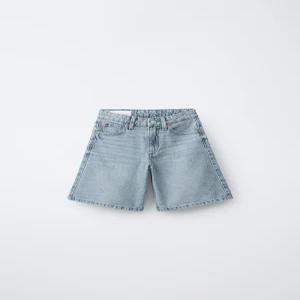 자라키즈 롱 데님 버뮤다 팬츠 - 블루