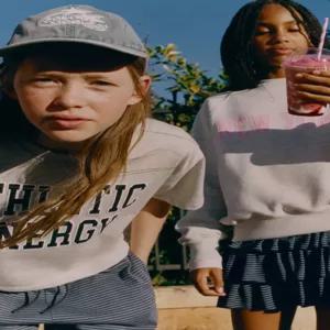 자라키즈 프릴 스트라이프 버뮤다 스커트 팬츠 - 블루