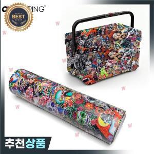 오토바이용 레트로 해골 스티커 접착식 비닐 할로윈 그래피티 랩 오토바이 헬멧 그래픽 자동차 자전거용