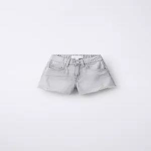 자라키즈 디스트로이드 데님 버뮤다 팬츠 - 그레이