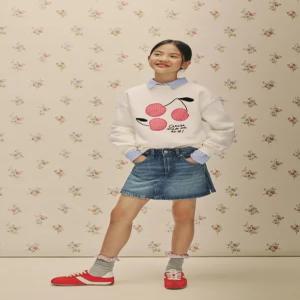 자라키즈 데님 버뮤다 스커트 - 라이트 블루