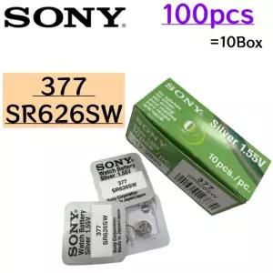 100Pcs 377 SR626SW LR626 AG4 1.55V 배터리 LR66 377A 알카라인 시계 자동차 원격