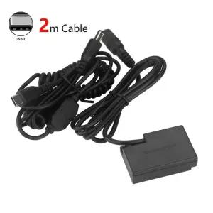 USB-C 커플러 ACK-E18 DR-E18 LP-E17 더미 배터리  EOS Rebel SL2 SL3 T6i T6S T7i T8i 200D II 250D 750D