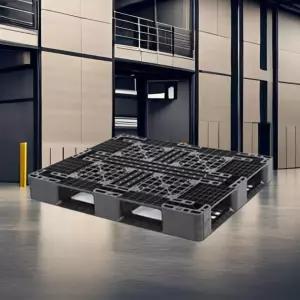 일체형 파렛트1200x1000x150 11kg 검정/핸드카 지게차용 플라스틱 파레트 프라스틱 빠레트 물류 창고 깔판