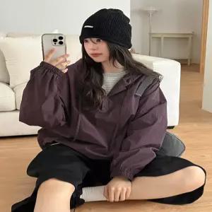 [제작] 어반매트 바스락 리얼루즈핏 후드 아노락 86766 빅사이즈 여성의류