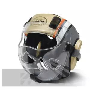 포수형헤드기어 격투기 MMA 블루 안면보호 기어 태권도