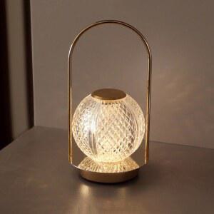 컨트롤 터치 조명 충전식 바용 램프 LED 3가지 크리스탈 레스토랑 테이블 USB 색상 수면등 무선 분위기