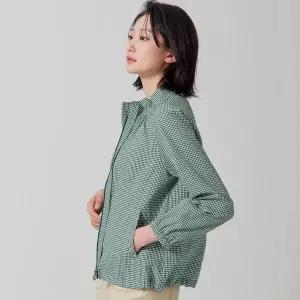 [하프클럽/지센](2컬러) 깅엄체크 셔링넥 온부 코트 LCCAP327