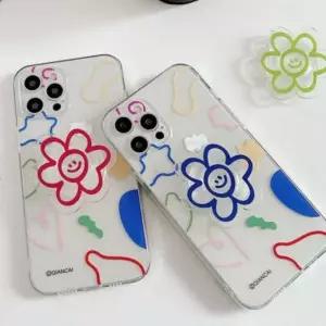 젤리 세트 아트 폰톡 플라워 마카 케이스