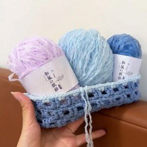 종이실 아름다운 바람 종이 원사 부드럽고 우아한 질감 순수 수제 직조 소재 모직 의류 가방 모자에