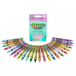 크레욜라 인기컬러 24색 크레용 색칠놀이 미술 돌아가