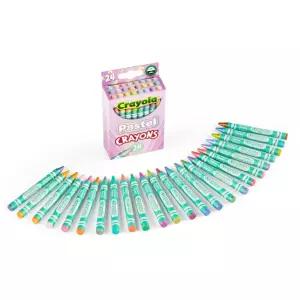 크레욜라 파스텔24색 크레용 미술교구 초등 초등학교