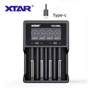XTAR VC4S 배터리 3500MAH 패스트 테스 충전 이온 베이 2개