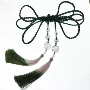 도포끈 전통 허리끈 퓨전 한복 남자 블랙 이션 돌띠