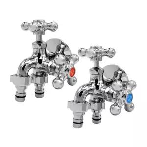 베란다 양카프링 두갈래꼭지 세탁기꼭지 수도꼭지