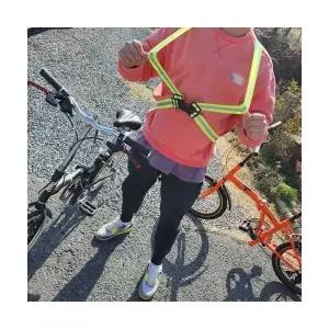 프리미엄 신상품 그린색 안전멜빵 야광 길이조절