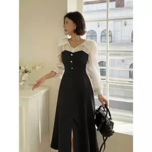 [다바걸][D&B made] 하스나배색린넨원피스