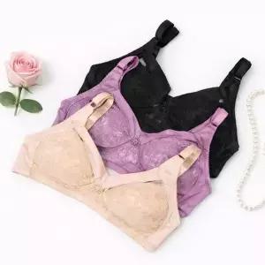 아날도바시니 노와이어 마담 브래지어 빅사이즈 레이스 브라 풀...