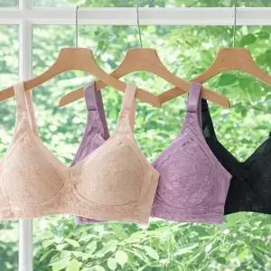 빅사이즈 마담 브래지어 노와이어 레이스 풀컵브라 엄마브라 편...