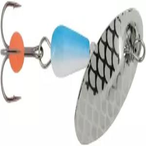 다니엘슨 나이아가라 UV 스핀 스피너 홀로그램 실버 스케일 황동 칼날 트레블 훅의 부드러운 구슬 무게