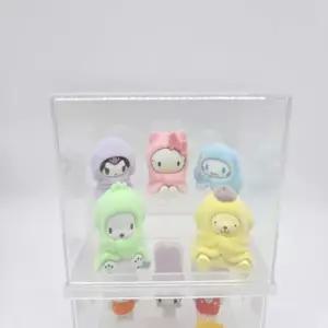 ( )2단 디스플레이 랙 아크릴 피규어 케이스 가챠 수납 정리함 장식장 전시 선반