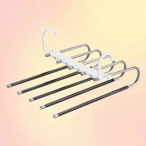 ( )효율적인 옷장 정리대 깔끔한 바지 수납 용품 옷방