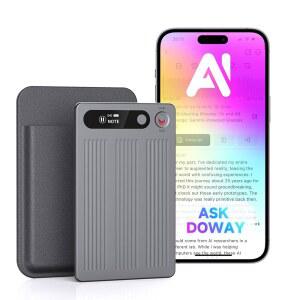 [미국배송] AI 음성 녹음기 전사 및 요약 기능이 있는 노트 AL 노이즈 캔슬링 기술 APP와의 양방향 번역 80개 이상의 언어 64GB 메모리 120개 템플릿 녹음기 회의용 오디오