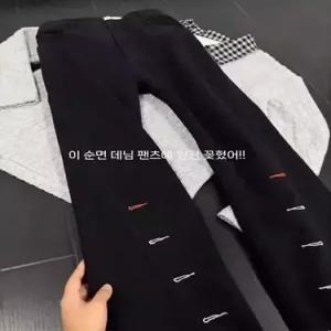 팬츠 남자 청 블랙 빈티지 배기핏 구조 절개 컬러 자수 슬림핏 원픽1