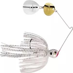 스트라이크 킹 (LMM316CI-204GS) 릴 미스터 머니 스피너베이트 콜로라도 인디애나 낚시 루어 204 - 흰색