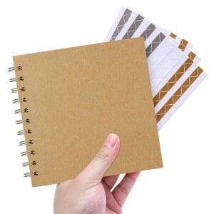 안녕하세요 폴라로이드 스크랩북 사진 앨범, 메모리북, 크래프트 가족, 40페이지, 하드커버 앨범 애니에르바리, 스타일리시 여행, 6.3