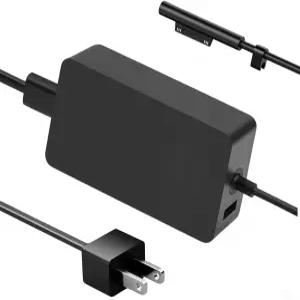 Microsoft Surface Pro10 9 8 7+ 7 6 5 4 3 X Laptop 2 1 Go 태블릿용 GreBed 65W 노트북 충전기 교체 Book