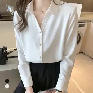 클라셰 브이럭셔리디테일블라우스_B6S0225