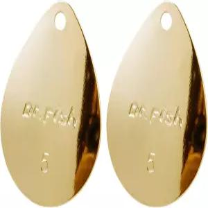 닥터피쉬 30팩 낚시 스피너 블레이드 콜로라도 윌로우 키트 골드 실버 루어 제작 부품 액세서리 DIY