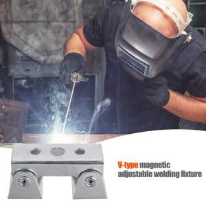 마그네틱 자석 V 형 용접 지그 클램프 조정 가능한 패드 F 고정 장치 홀더 자석이  도구