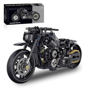 하이 고도 테크닉 모터사이클 빌딩 세트, 1:8 스케일 MOC 모델 키트, 청소년용 수집용 쿨 토이 선물 14+ (538 PCS)