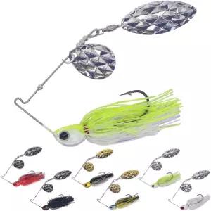 XFISHMAN-스피너-배스 낚시 미끼-루어-콜로라도 블레이드 스피너 미끼 세트 1/4온스 및 3/8온스 6가지