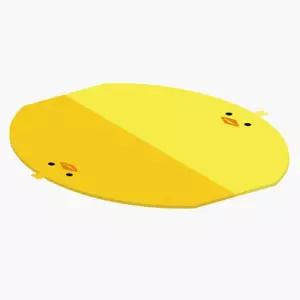 아기방 유치원 꾸미기 노란병아리 2단 바닥 놀이 매트 부상방지 육아템 어린이집