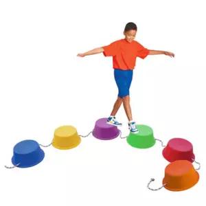 밸런스 신체활동 징검다리 스텝버킷 6P세트 에너지방전 기초체력 스포츠완구 운동놀이