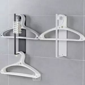 정리대 보관랙 편리한 수납 솔루션 무타공 옷걸이 수납대