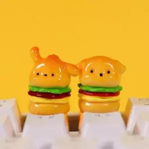 (1+1)키캡2종 햄버거 강아지 캐릭터 기계식 키보드 포인트 키캡