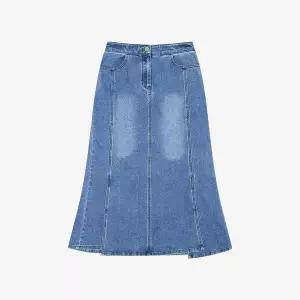 SI 씨 세미 머메이드 데님 스커트 B