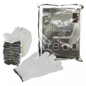 ( )작업용 안전 면사 장갑 40g 300개입 1P 대용량 현장 공장 목장갑 택배