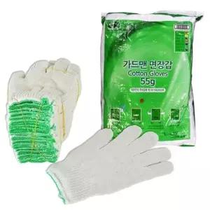 ( )작업용 안전 면사 장갑 55g 300개입 1P 대용량 현장 공장 목장갑 택배