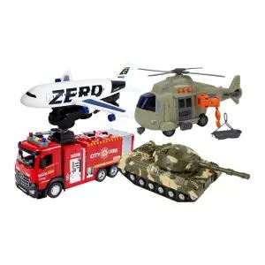 남아선물 소방차 비행기 헬기 탱크세트 전쟁놀이 아동센타