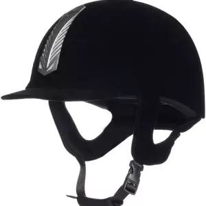 승마 헬멧 초경량 조절가능 52cm 보호대 키즈 성인 블랙 SYT-926