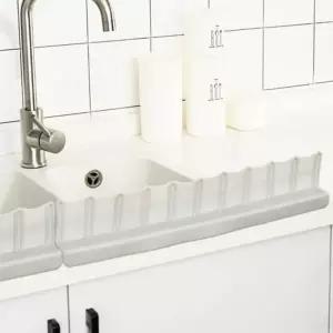 주방용품 물튀김방지 2개 세트 실리콘 싱크대 물막이